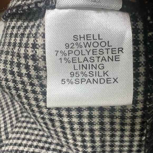 Diane Von Furstenberg Raisa Sheath Wool Dress White Black Size 10 - Picture 11 of 12